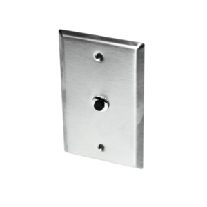10,000 Ohm Thermistor (Type II), Wall Plate, Stainless Steel Override