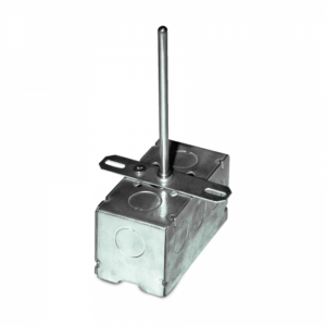 Transmitter w/ 100 Ohm RTD, High Temperature Duct, 4" 316 SS, Galvanized Enclosure, 4-20mA Output