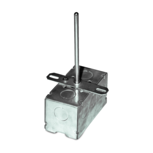 Transmitter w/ 100 Ohm RTD, Low Temperature Duct, 12" 316 SS, Galvanized Enclosure, 4-20mA Output