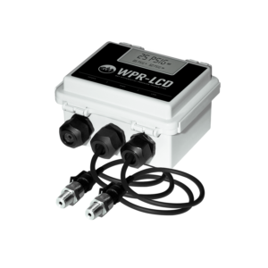 Remote Wet Differential Pressure, 0-10, 0-25, 0-50, 0-100 PSID (Default), 20' Cables, LCD, Outputs: 0-10 VDC (Default), 0-5 VDC, 4-20mA (Selectable)
