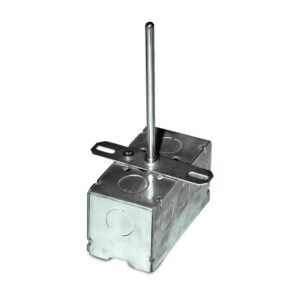 Transmitter w/ 1000 Ohm RTD, Low Temperature Duct, 8" 316 SS, Galvanized Enclosure, 4-20mA Output