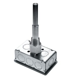 20,000 Ohm Thermistor, Immersion, Machined Well, 4", Galvanized Enclosure