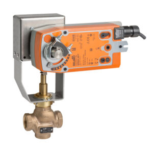 G240S-N+NFBUP-S-X1 Globe Valve,1.5",2 Way,28 Cv,w/ Spring Return,24 -240V,On/Off,SW