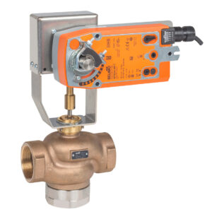 G320B-K+NFX24-MFT-S-X1 Globe Valve,0.75",3 Way,6.75 Cv,w/ Spring Return,24V,MFT-S