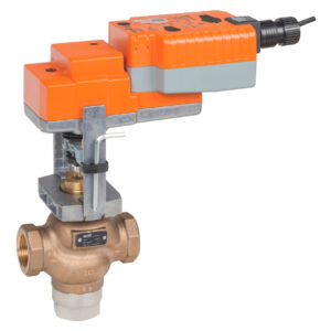 G350B-N+SVKX120-3 Globe Valve,2",3 Way,40 Cv,w/ Electronic Fail-Safe,120V,Floating Point