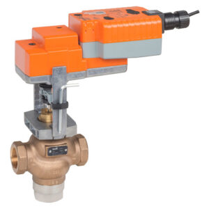 G315B-J+NFB24-SR-X1 Globe Valve,0.5",3 Way,4.4 Cv,w/ Spring Return,24V,Modulating