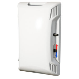 Relative Humidity, RH Outputs: 0-5, 0-10 VDC & 4-20mA (Default), Room (R2), ± 3% Accuracy, 10,000 Ohm Thermistor (Type III), Setpoint 0 to 20K Ohms, Override, Blue/Red Sticker