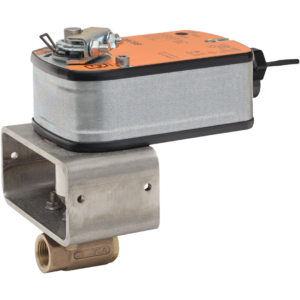 B2050VS-01+LF24-MFT-S US Ball Valve,0.5" ,2 Way,1Cv,w/ Spring Return,24V,MFT,SW