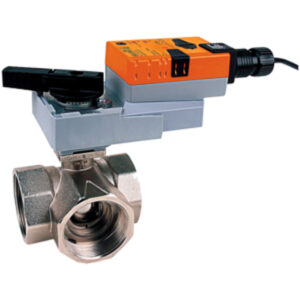 B350L+ARB24-3-S Ball Valve,2",3 Way,87Cv,w/ Non-Spring,24V,Floating,SW