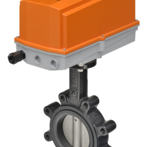 F6125HD+DKRX24-MFT-T N4 Butterfly Valve,5",2 Way,1022 Cv,w/ Electronic Fail-Safe,24V,MFT,NEMA 4