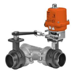 F7200VIC+SY4-24 Butterfly Valve,8",3 Way,3400Cv,w/ Non-Spring,24V,On/Off,SW,NEMA 4XH