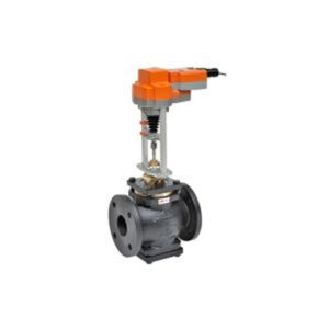 G6100C-250+AVKB24-3 Globe Valve,4",2 Way,170Cv,w/ Electronic Fail-Safe,24V,Floating