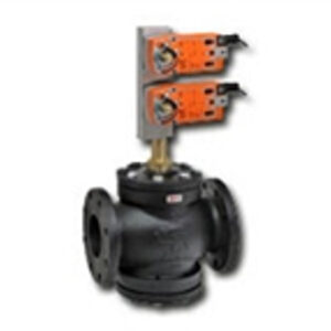 G6150C+2*AFX24-MFT-S-X1 Globe Valve,6",2 Way,344Cv,w/ Spring Return,24V,MFT,SW