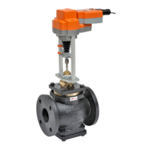 G6150LCS+AVKB24-MFT Globe Valve,6",2 Way,344Cv,w/ Electronic Fail-Safe,24V,MFT
