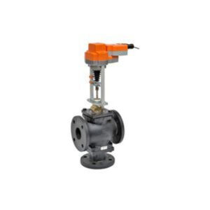G765-250+AVKX24-MFT Globe Valve,2.5",3 Way,68Cv,w/ Electronic Fail-Safe,24V,MFT