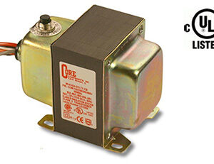 Transformer, LE Series, PV:120/208/240/480 VAC, SV:24 VAC, VA:75, HUB: 1TF, Manual Reset