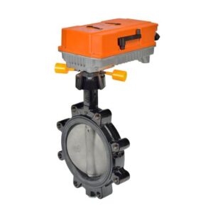 F6300L+PRXUP-3-T 2-way BFV, SS Disc,12" 200 psi Close Off,w/ Non-Spring,24 to 240V (UP),Floating