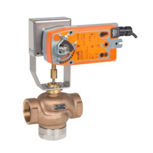 G325B-L+NFX24-MFT-S-X1 Globe Valve,1",3 Way,14 Cv,w/ Spring Return,24V,MFT-S