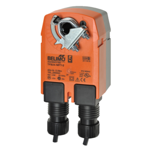 TFB24-MFT-S Damper Actuator, 22 in-lbs [2.5 Nm], Spring return, AC/DC24V, DC2...10V, 1 x SPDT