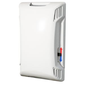 Relative Humidity, RH Outputs: 0-5, 0-10 VDC & 4-20mA (Default), Room (R2), ± 2% Accuracy, 10,000 Ohm Thermistor (Type II), Setpoint 0 to 100K, Blue/Red Sticker