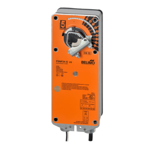 FSNF230-S US Fire & Smoke Actuator, 70 in-lbs [8 Nm] from 32°F to 350°F [0°C to 177°C], Spring retur