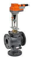 G780S+RVX24-MFT Globe Valve,3",3 Way,85Cv,w/ Non-Spring,24V,MFT