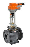 G6100CS+EVB24-3 Globe Valve,4",2 Way,170Cv,w/ Non-Spring,24V,Floating