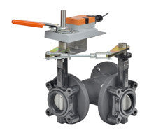 F765-150SHP+GMX24-MFT-X1 Butterfly Valve,2.5",3 Way,146Cv,w/ Non-Spring,24V,MFT