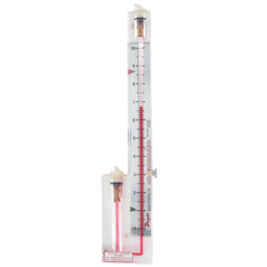 104-6 Solid plastic portable gage,range 0-6" w.c.,.10 minor div.,7-3/4" scale,plastic carrying case  *Non-Cancelable and Non-Returnable*