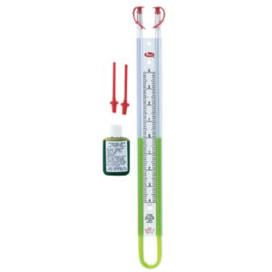 1221-M1000-W/M U-tube manometer, range 500-0-500 mm w.c., 18.5 oz (526.6 g) mercury required to fill  *Non-Cancelable and Non-Returnable*