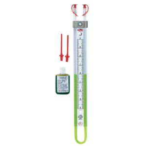1222-20-W/M U-tube manometer, range 10-0-10" w.c., 11.1 oz (314.5 g) mercury required to fill  *Non-Cancelable and Non-Returnable*