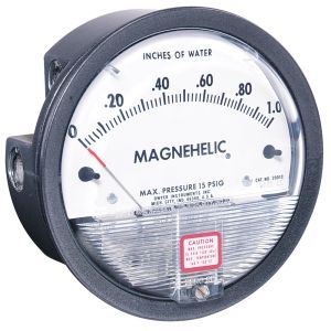 2000-1000PA Differential Pressure Gage, range 0-1000 Pa  *Non-Cancelable and Non-Returnable*