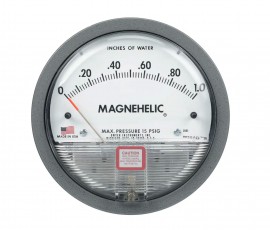2000-50MM Differential Pressure Gage, range 0-50 mm w.c.  *Non-Cancelable and Non-Returnable*