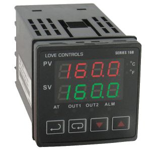 16B-63-LV 1/16 DIN temp./process controller, linear voltage output 1 and relay output 2, low voltage  *Non-Cancelable and Non-Returnable*