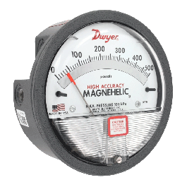 2000-00 Differential Pressure Gage, range 0-.25" w.c.  *Non-Cancelable and Non-Returnable*