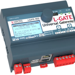 LGATE-902, EIA709 / BACnet Gateway, 1xTP/FT-10, 1xBACnet MS/TP, 1x EXT Port, 2xEthernet