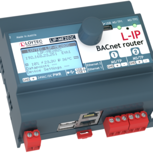 LIP-ME202C, BACnet IP to MSTP router, 2x MS/TP interface, 2x Ethernet