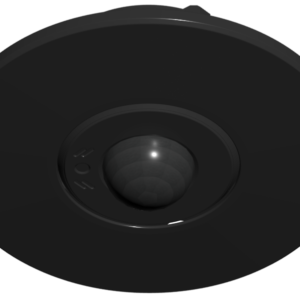 LDALI-MS2-BT-B, DALI multi-sensor (presence detection, illuminance sensor, IR receiver, temperature sensor, humidity sensor, 3 digital inputs, Bluetooth), up to 12 m mounting height, total diameter 104 mm, black