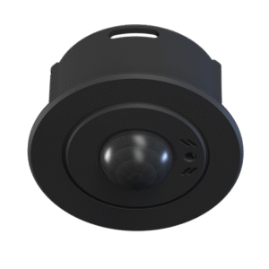 LDALI-MS3-BT-B, DALI multi-sensor (presence detection, illuminance sensor, IR receiver, temperature sensor, humidity sensor, 3 digital inputs, Bluetooth), up to 12 m mounting height, total diameter 68 mm, black