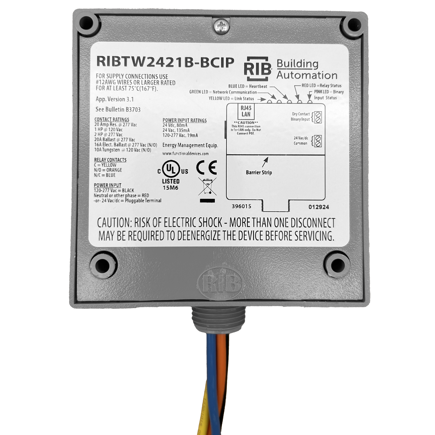 BCIP Enclosed Relay Hi/Low sep 20Amp